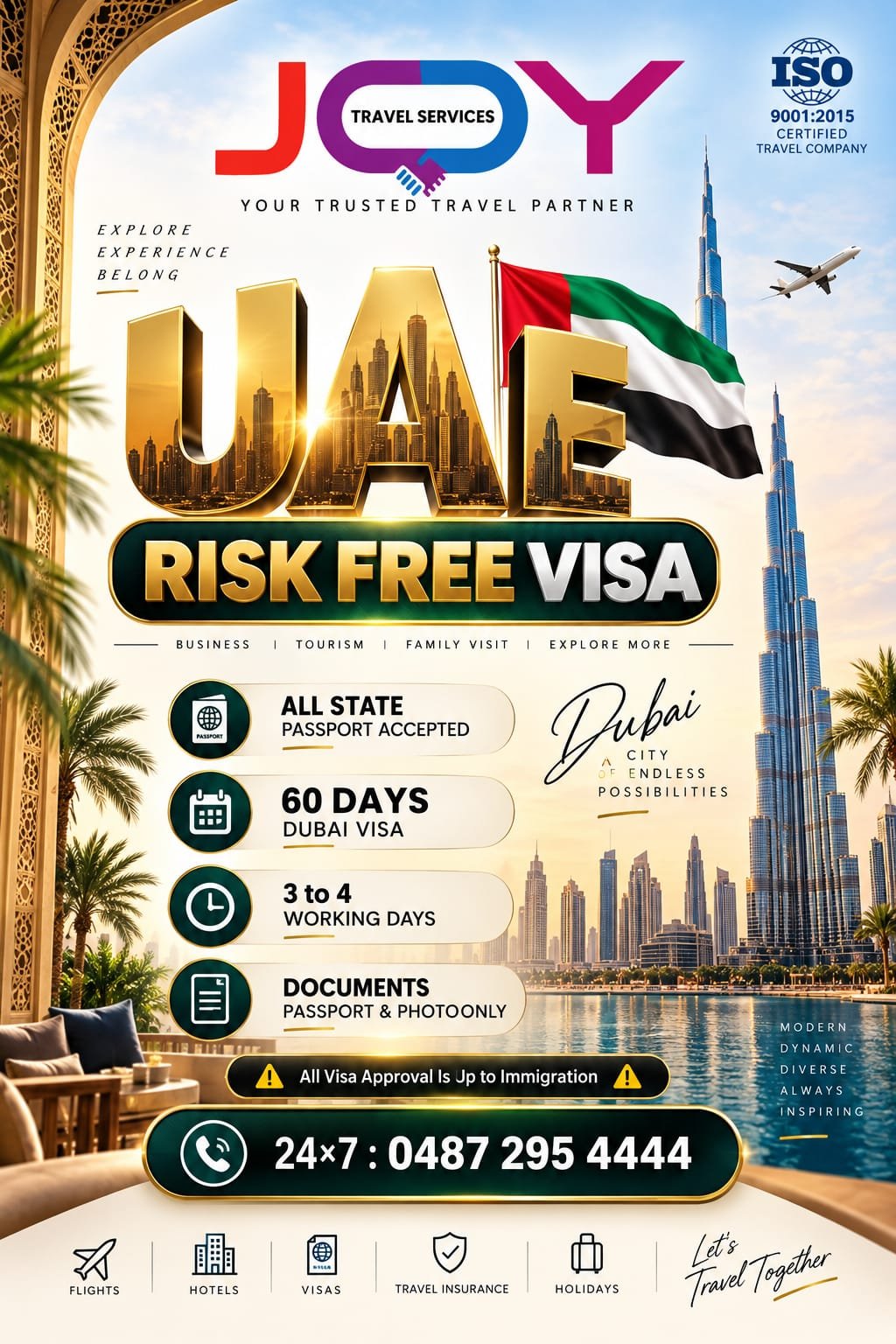 Joy Travel Services offer 2