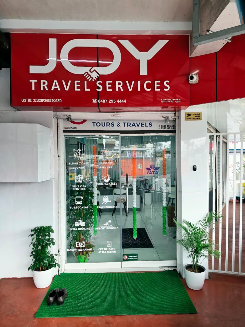 Joy Travel Services office entrance